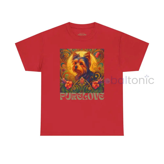 Australian Terrier Vintage Graphic T-Shirt – Unisex Cotton Tee for Dog Lovers Red / S T-Shirt