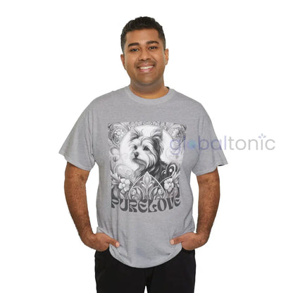 Australian Terrier Vintage Unisex Cotton Tee for Dog Lovers (Black & White) T-Shirt