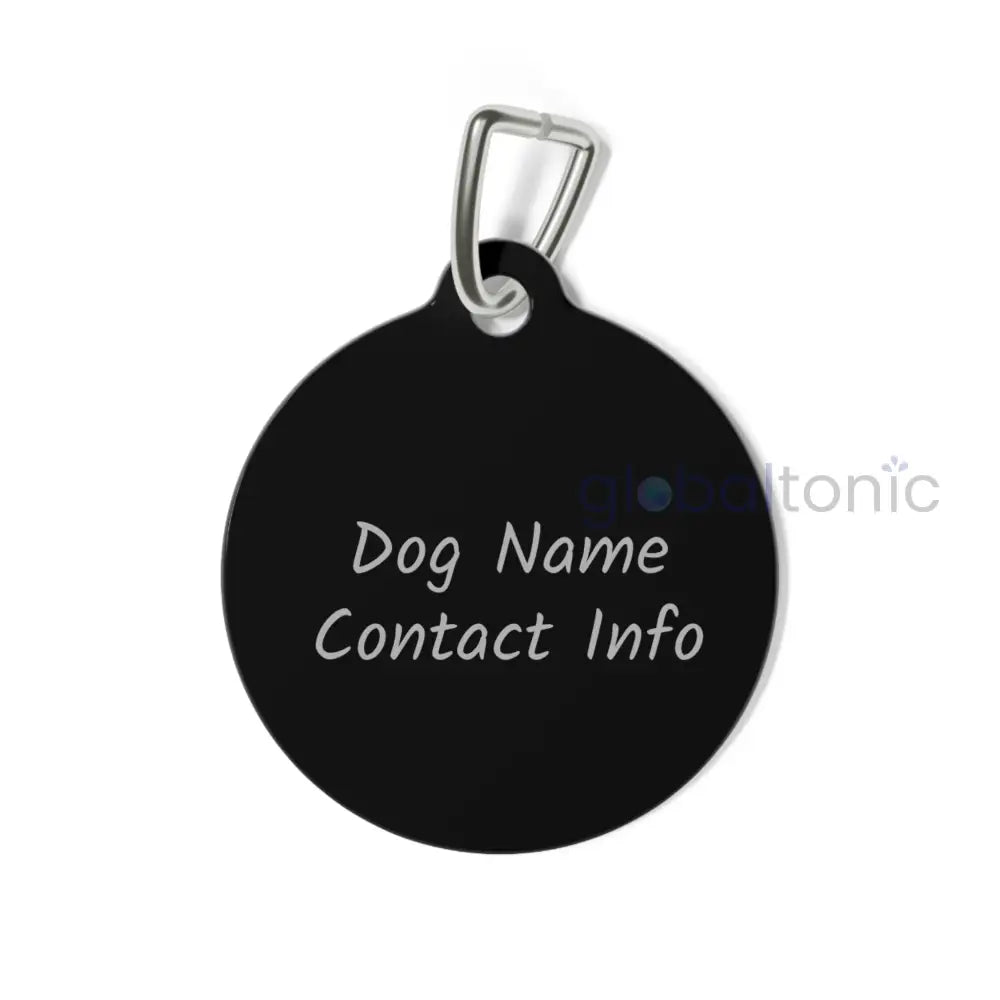 Black Kelpie Dog Tag (Black & White) - Vintage Design Gift for Dog Lovers & Pet Owners 1’’ Pets