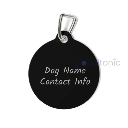 Black Kelpie Dog Tag (Black & White) - Vintage Design Gift for Dog Lovers & Pet Owners 1’’ Pets