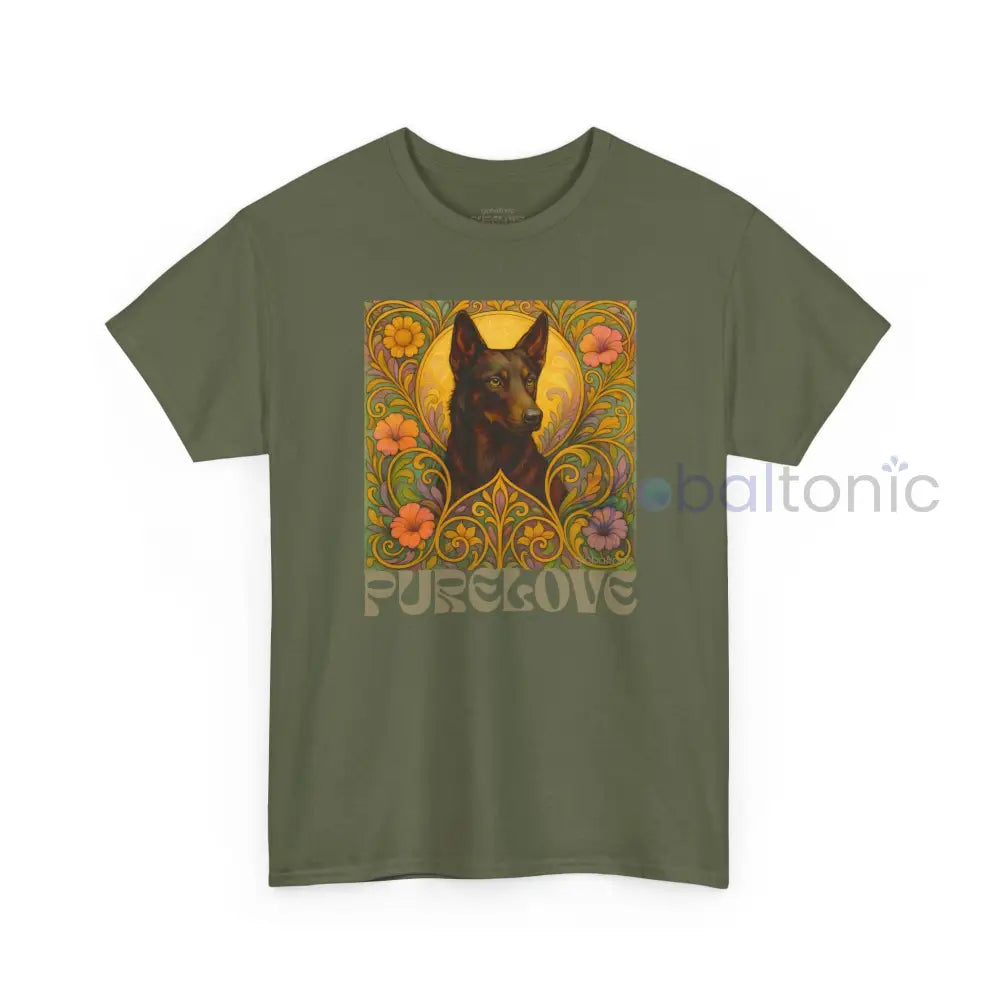 Black Kelpie Vintage Graphic T-Shirt – Unisex Cotton Tee for Dog Lovers T-Shirt