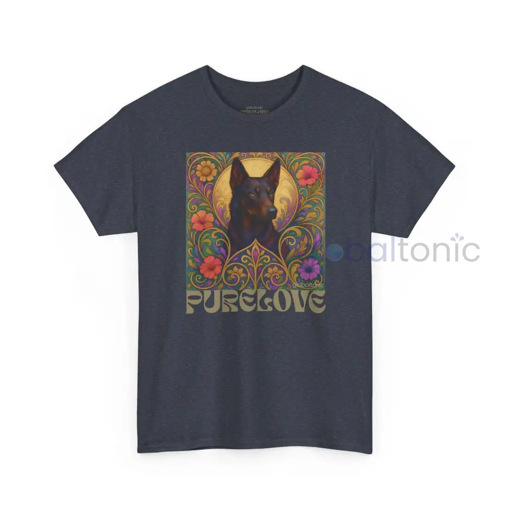 Black Kelpie Vintage Graphic T-Shirt – Unisex Cotton Tee for Dog Lovers T-Shirt