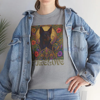 Black Kelpie Vintage Graphic T-Shirt – Unisex Cotton Tee for Dog Lovers T-Shirt