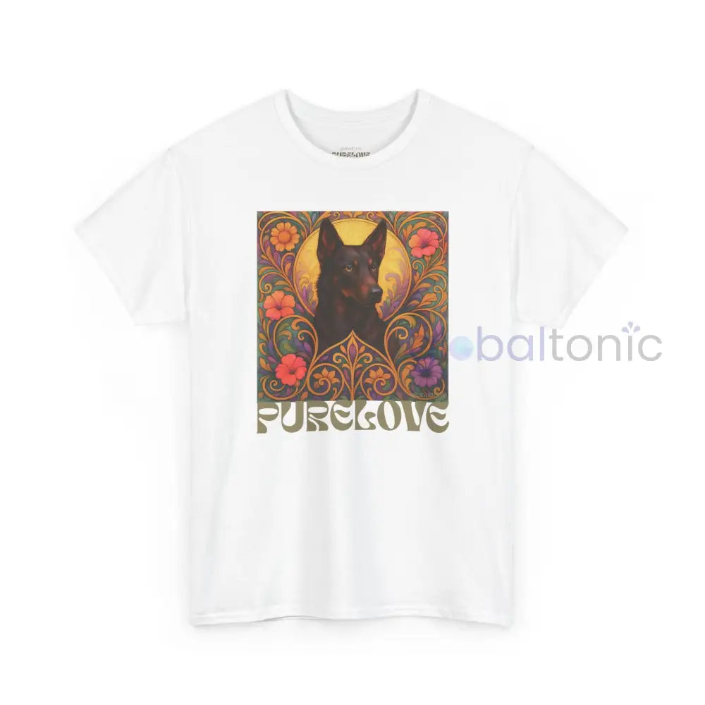 Black Kelpie Vintage Graphic T-Shirt – Unisex Cotton Tee for Dog Lovers T-Shirt