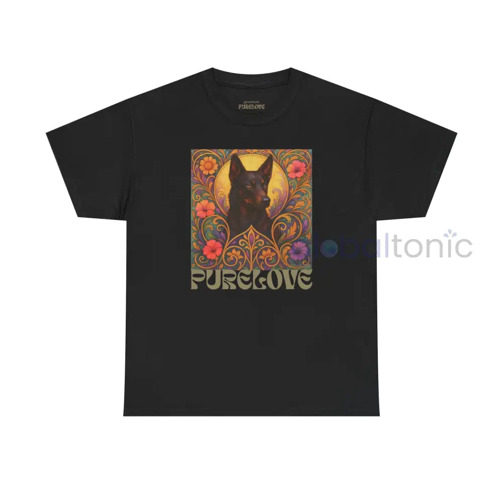 Black Kelpie Vintage Graphic T-Shirt – Unisex Cotton Tee for Dog Lovers Black / S T-Shirt