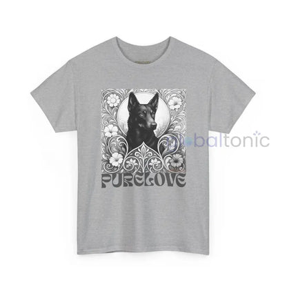 Black Kelpie Vintage Unisex Cotton Tee for Dog Lovers (Black & White) T-Shirt
