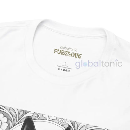 Black Kelpie Vintage Unisex Cotton Tee for Dog Lovers (Black & White) T-Shirt