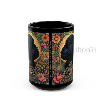 Black Poodle Dog Lover Black Mug – Vintage Pet Themed Cup for Gifts & Home Decor 15oz Mug