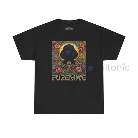 Black Poodle Vintage Graphic T-Shirt – Unisex Cotton Tee for Dog Lovers Black / S T-Shirt
