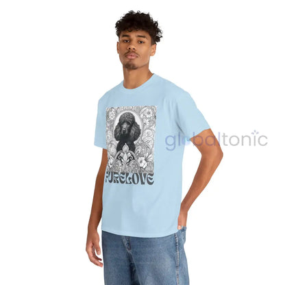 Black Poodle Vintage Unisex Cotton Tee for Dog Lovers (Black & White) T-Shirt