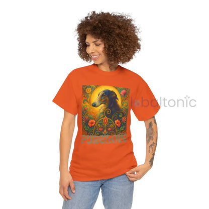 Borzoi Vintage Graphic T-Shirt – Unisex Cotton Tee for Dog Lovers T-Shirt