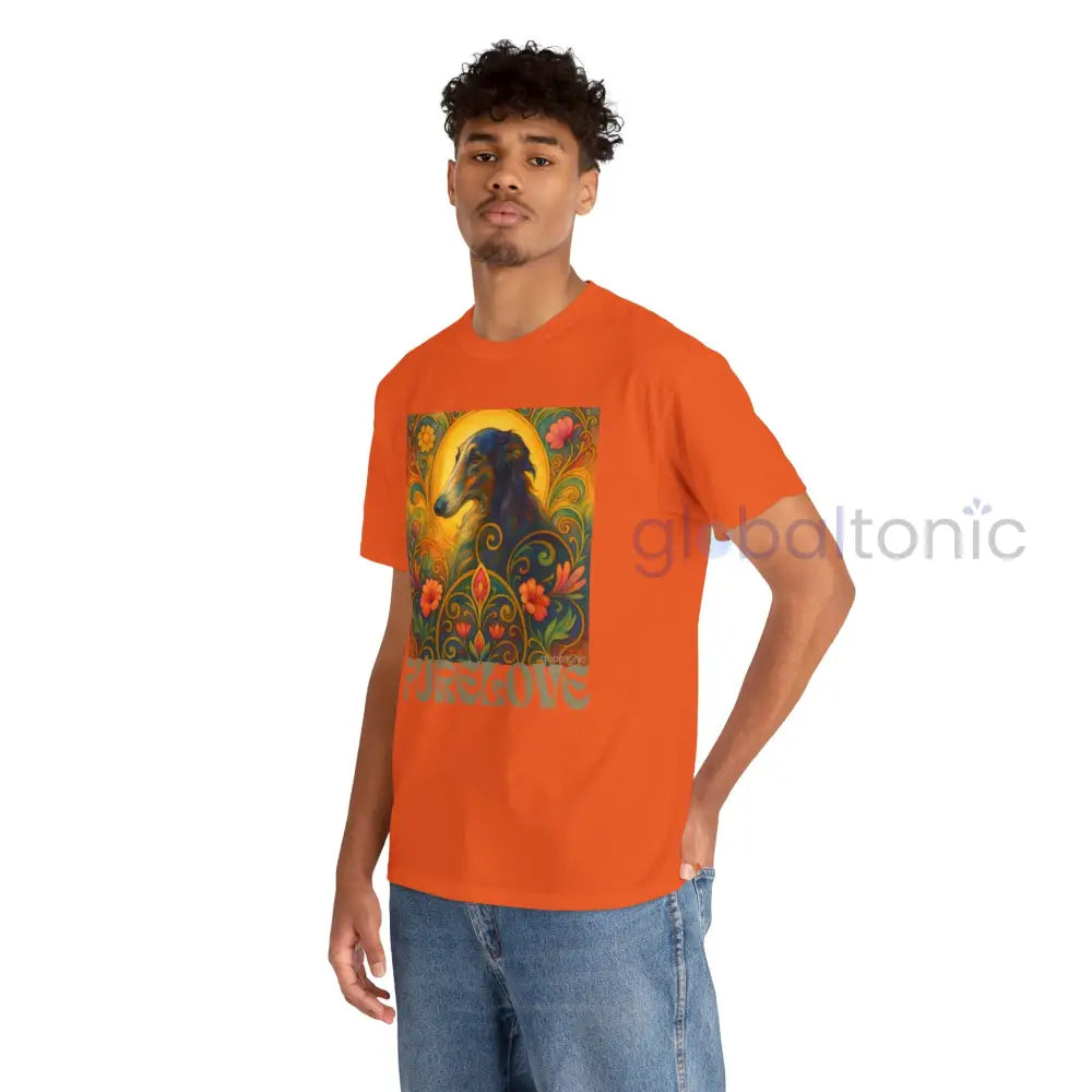 Borzoi Vintage Graphic T-Shirt – Unisex Cotton Tee for Dog Lovers T-Shirt