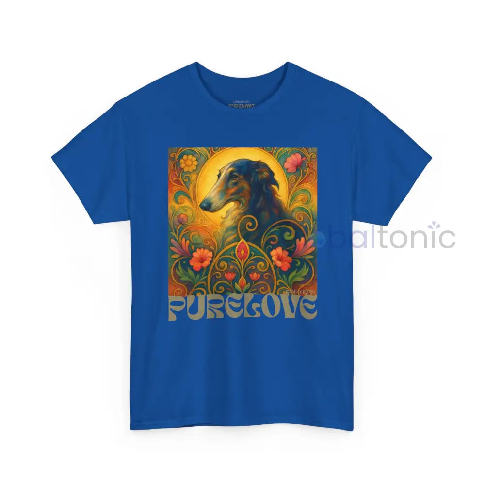Borzoi Vintage Graphic T-Shirt – Unisex Cotton Tee for Dog Lovers T-Shirt