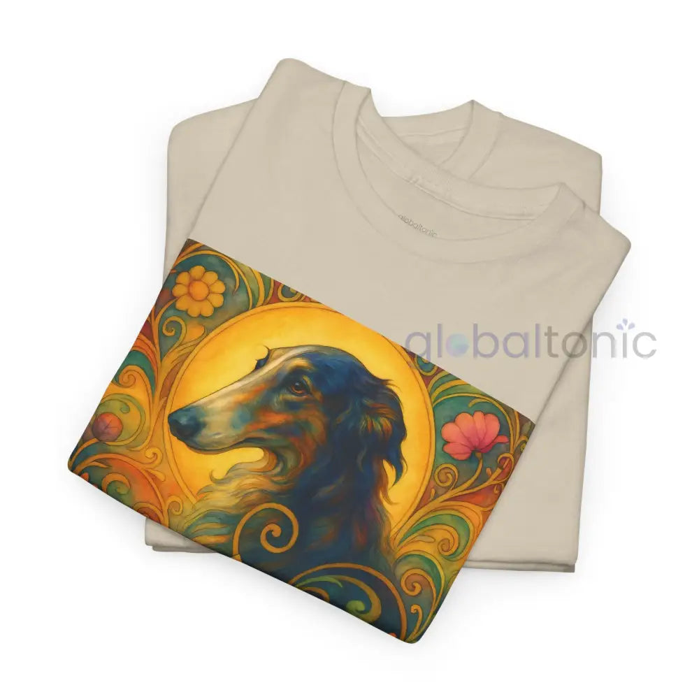 Borzoi Vintage Graphic T-Shirt – Unisex Cotton Tee for Dog Lovers T-Shirt
