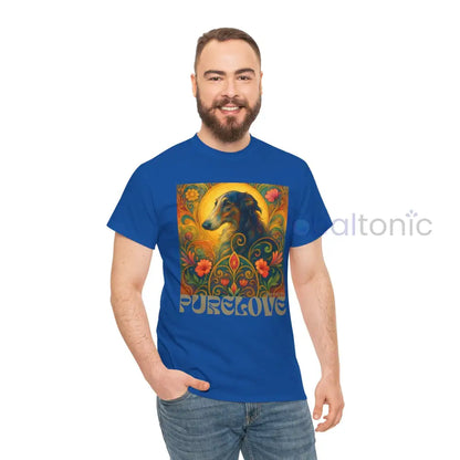 Borzoi Vintage Graphic T-Shirt – Unisex Cotton Tee for Dog Lovers T-Shirt