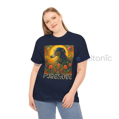 Borzoi Vintage Graphic T-Shirt – Unisex Cotton Tee for Dog Lovers T-Shirt