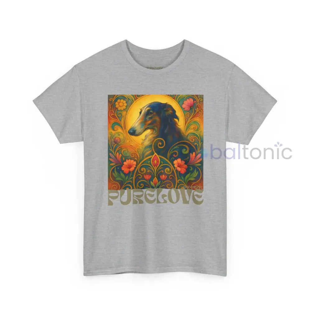 Borzoi Vintage Graphic T-Shirt – Unisex Cotton Tee for Dog Lovers T-Shirt