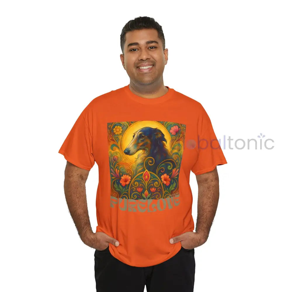 Borzoi Vintage Graphic T-Shirt – Unisex Cotton Tee for Dog Lovers T-Shirt
