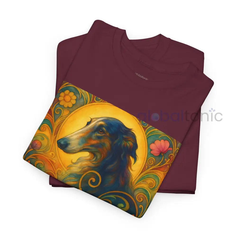 Borzoi Vintage Graphic T-Shirt – Unisex Cotton Tee for Dog Lovers T-Shirt