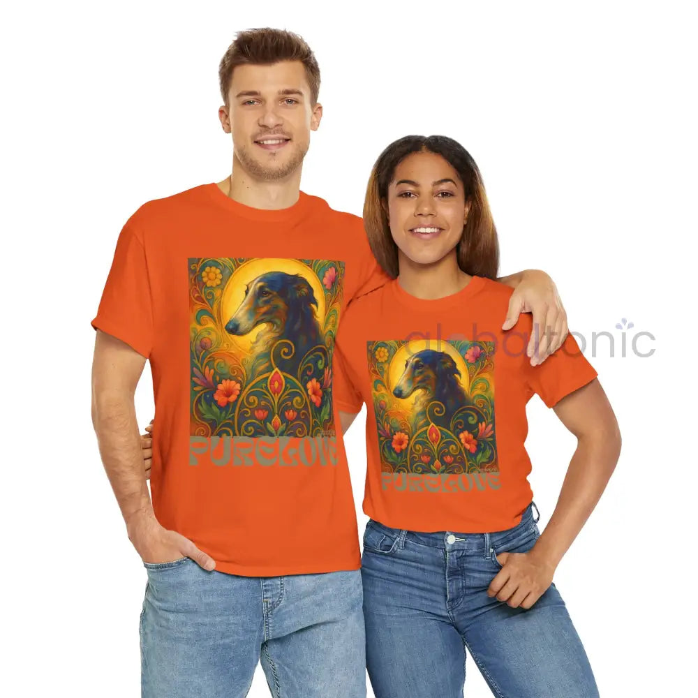 Borzoi Vintage Graphic T-Shirt – Unisex Cotton Tee for Dog Lovers T-Shirt