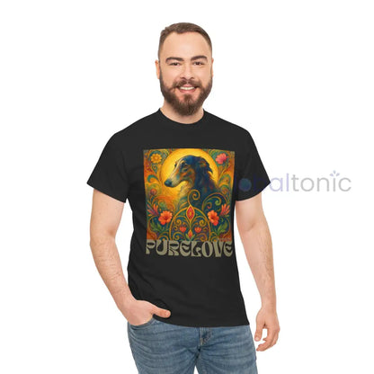Borzoi Vintage Graphic T-Shirt – Unisex Cotton Tee for Dog Lovers T-Shirt