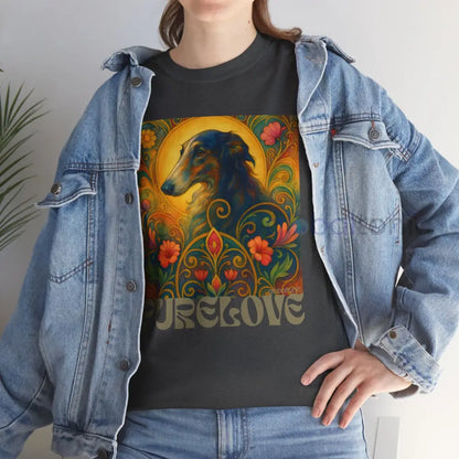Borzoi Vintage Graphic T-Shirt – Unisex Cotton Tee for Dog Lovers T-Shirt