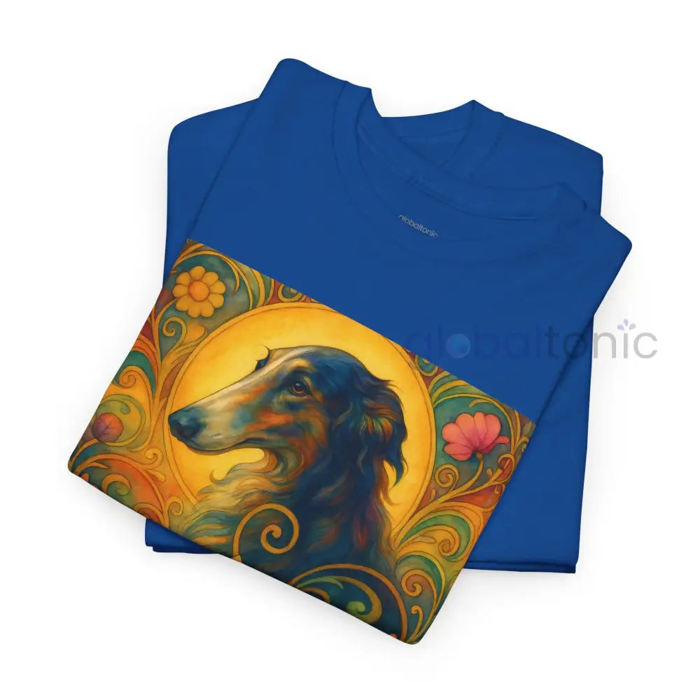 Borzoi Vintage Graphic T-Shirt – Unisex Cotton Tee for Dog Lovers T-Shirt