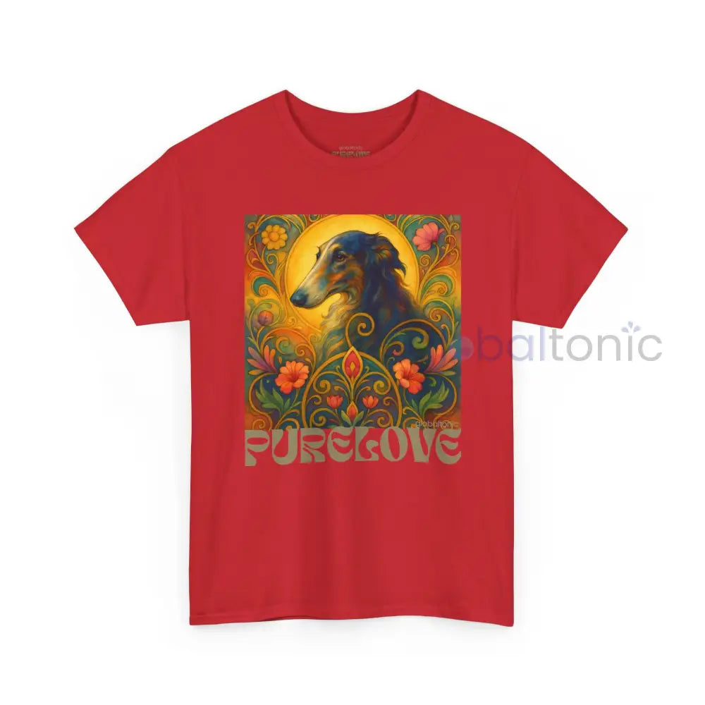 Borzoi Vintage Graphic T-Shirt – Unisex Cotton Tee for Dog Lovers T-Shirt