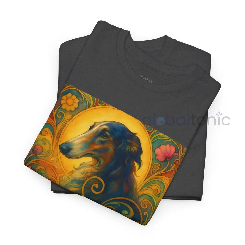 Borzoi Vintage Graphic T-Shirt – Unisex Cotton Tee for Dog Lovers T-Shirt
