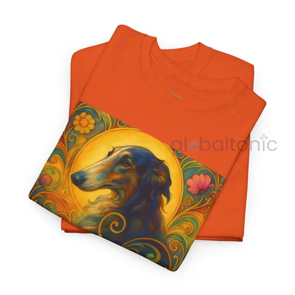 Borzoi Vintage Graphic T-Shirt – Unisex Cotton Tee for Dog Lovers T-Shirt