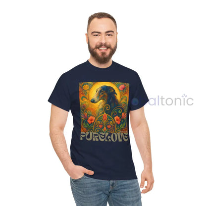 Borzoi Vintage Graphic T-Shirt – Unisex Cotton Tee for Dog Lovers T-Shirt