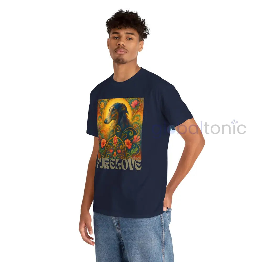 Borzoi Vintage Graphic T-Shirt – Unisex Cotton Tee for Dog Lovers T-Shirt