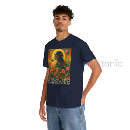 Borzoi Vintage Graphic T-Shirt – Unisex Cotton Tee for Dog Lovers T-Shirt