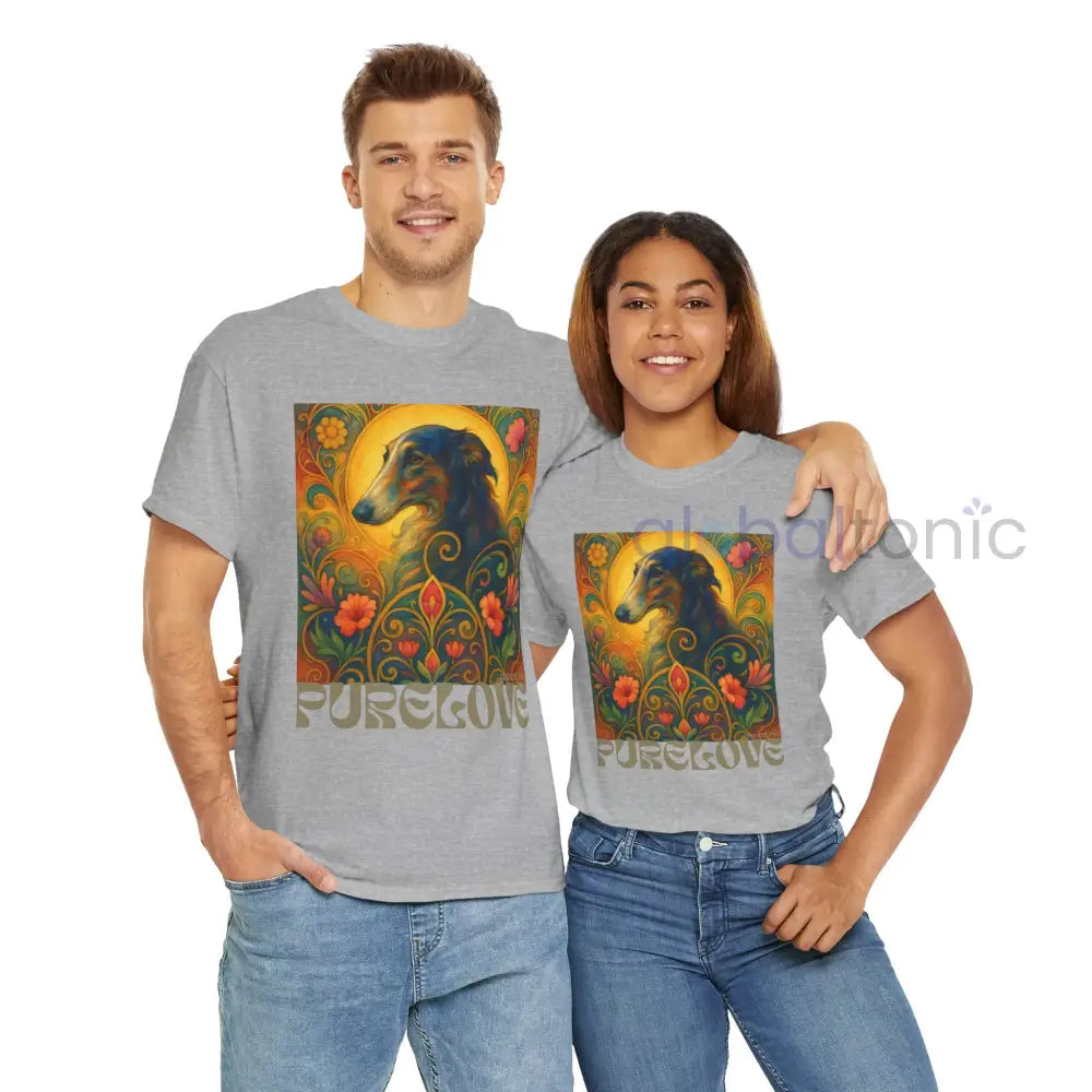 Borzoi Vintage Graphic T-Shirt – Unisex Cotton Tee for Dog Lovers T-Shirt