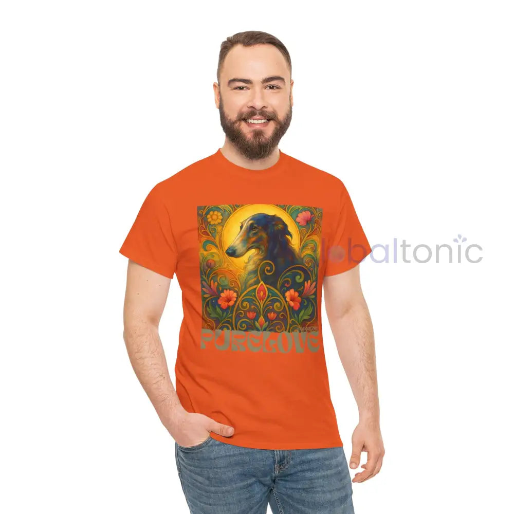 Borzoi Vintage Graphic T-Shirt – Unisex Cotton Tee for Dog Lovers T-Shirt