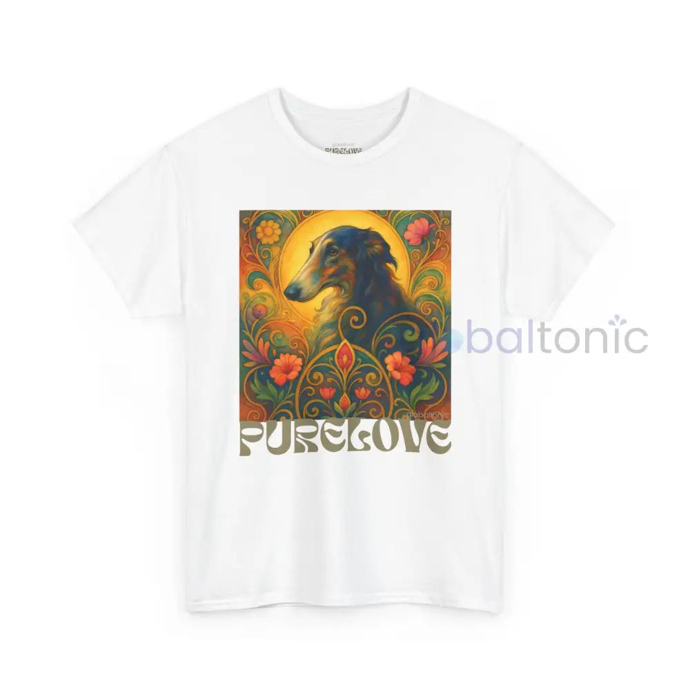 Borzoi Vintage Graphic T-Shirt – Unisex Cotton Tee for Dog Lovers T-Shirt