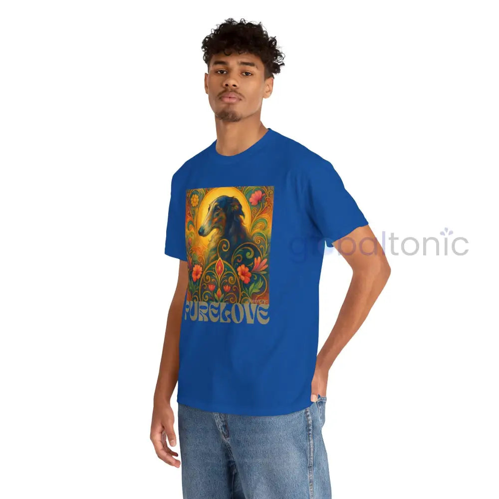 Borzoi Vintage Graphic T-Shirt – Unisex Cotton Tee for Dog Lovers T-Shirt