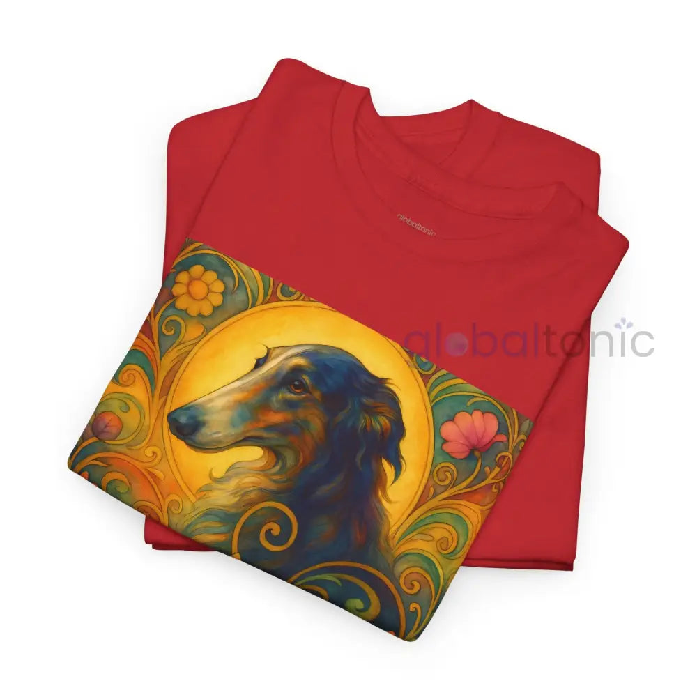 Borzoi Vintage Graphic T-Shirt – Unisex Cotton Tee for Dog Lovers T-Shirt