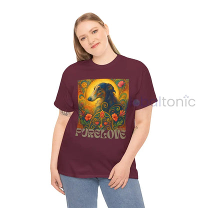 Borzoi Vintage Graphic T-Shirt – Unisex Cotton Tee for Dog Lovers T-Shirt