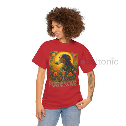 Borzoi Vintage Graphic T-Shirt – Unisex Cotton Tee for Dog Lovers T-Shirt