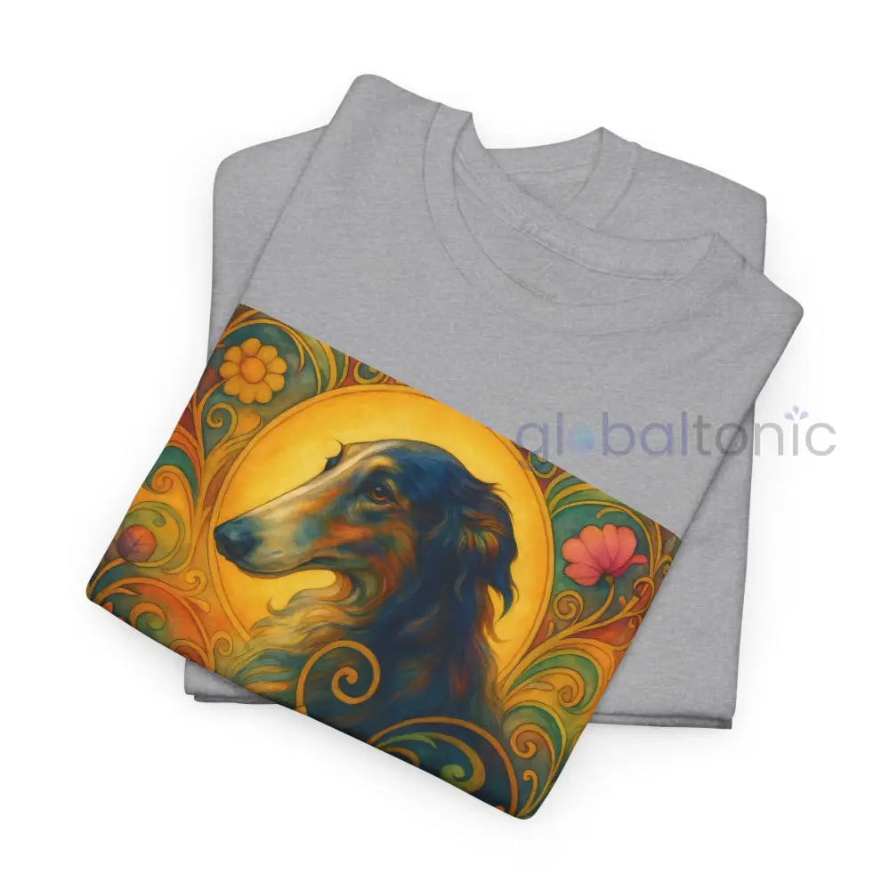 Borzoi Vintage Graphic T-Shirt – Unisex Cotton Tee for Dog Lovers T-Shirt