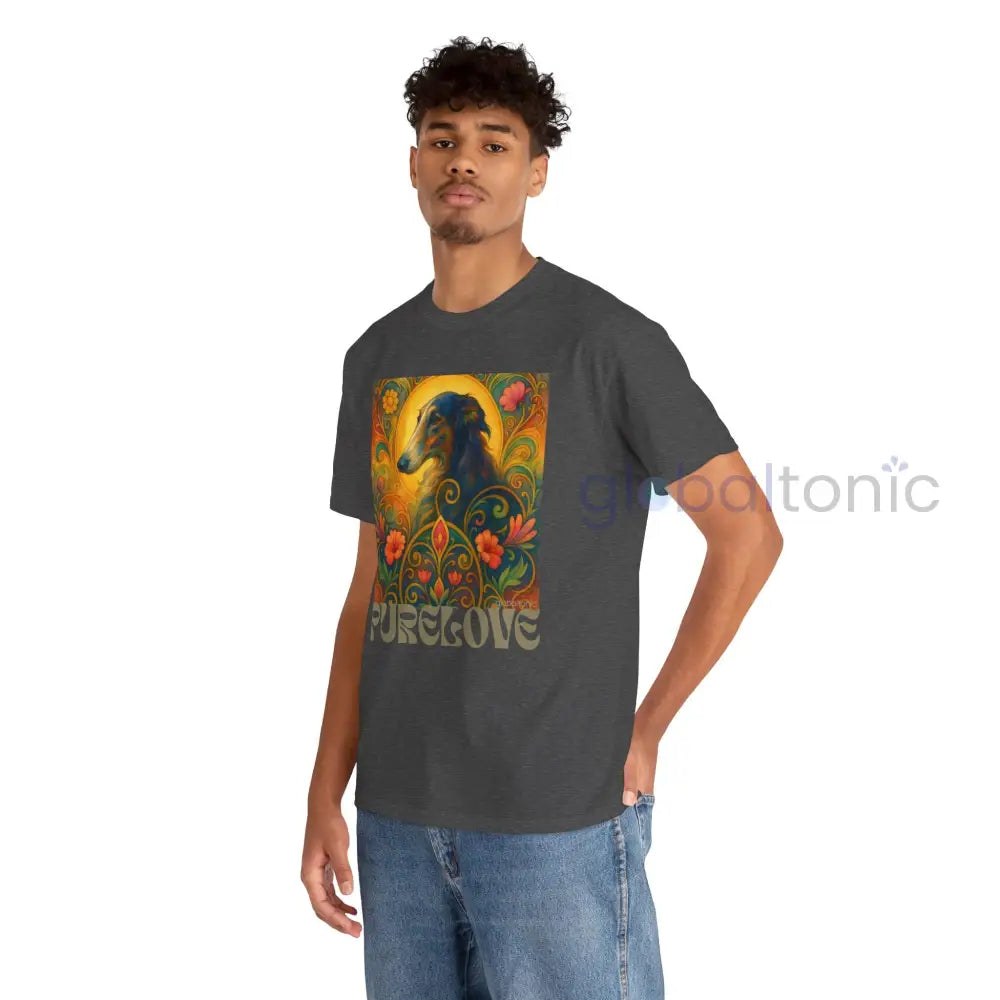 Borzoi Vintage Graphic T-Shirt – Unisex Cotton Tee for Dog Lovers T-Shirt