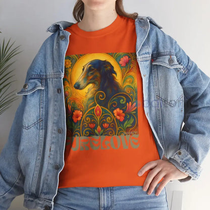 Borzoi Vintage Graphic T-Shirt – Unisex Cotton Tee for Dog Lovers T-Shirt