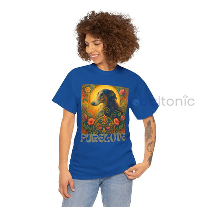 Borzoi Vintage Graphic T-Shirt – Unisex Cotton Tee for Dog Lovers T-Shirt