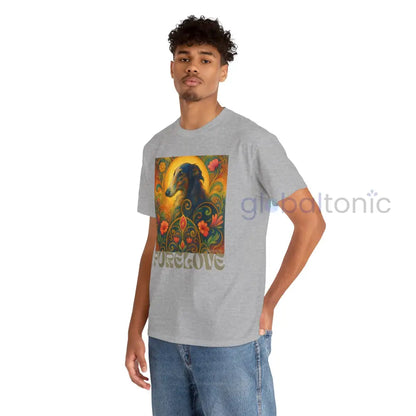 Borzoi Vintage Graphic T-Shirt – Unisex Cotton Tee for Dog Lovers T-Shirt