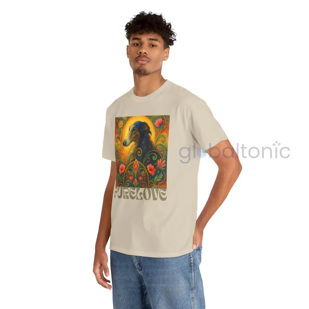 Borzoi Vintage Graphic T-Shirt – Unisex Cotton Tee for Dog Lovers T-Shirt