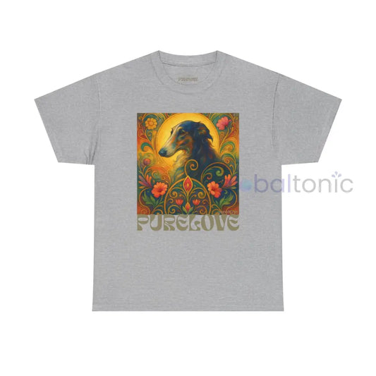 Borzoi Vintage Graphic T-Shirt – Unisex Cotton Tee for Dog Lovers Sport Grey / S T-Shirt