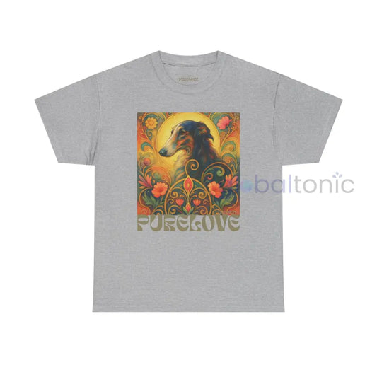 Borzoi Vintage Graphic T-Shirt – Unisex Cotton Tee for Dog Lovers Sport Grey / S T-Shirt