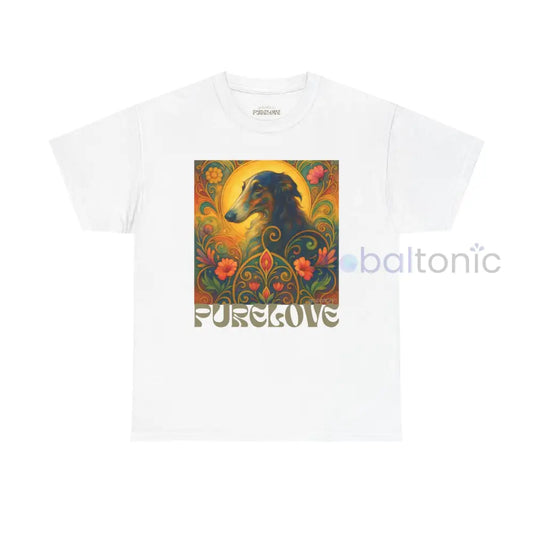 Borzoi Vintage Graphic T-Shirt – Unisex Cotton Tee for Dog Lovers White / S T-Shirt