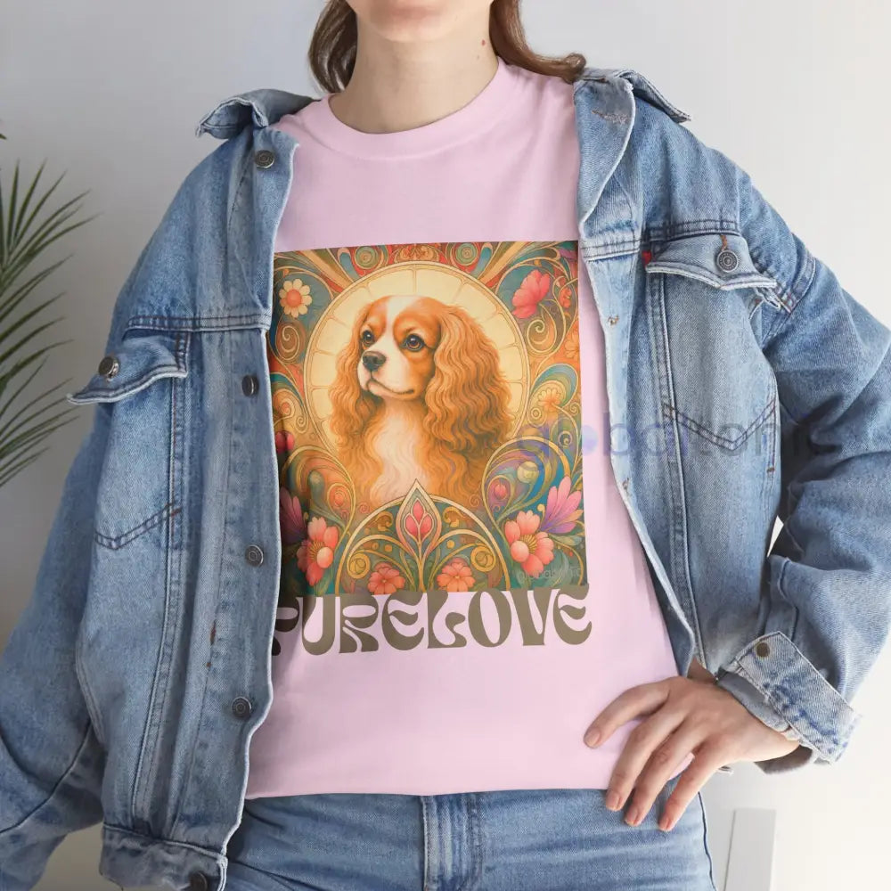 Cavalier King Charles Spaniel Vintage Graphic T-shirt - Unisex Cotton Tee for Dog Lovers - T-Shirt